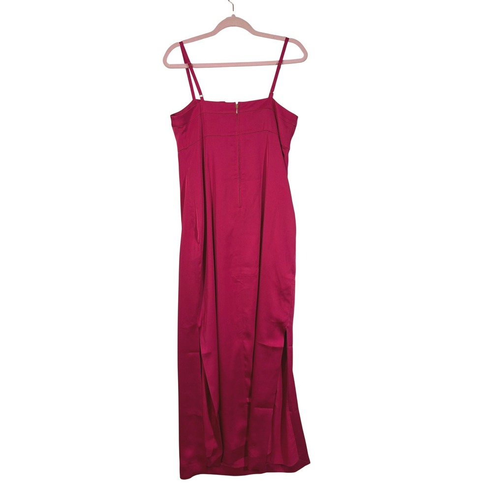 Lilly Pulitzer Jean Maxi Dress Raspberry Rouge Pink Bow 017290 Size 14 - Picture 7 of 13